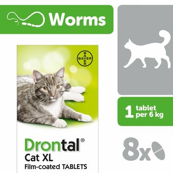 Drontal Cat Film Coated XL Wormer Tablets alternative