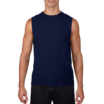 Gildan Performance Sleeveless T-Shirt - Navy Blue
