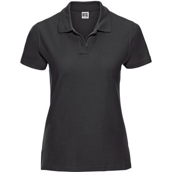 Russell Ultimate Cotton Polo Ladies - Black
