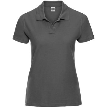 Russell Ultimate Cotton Polo Ladies - Titanium