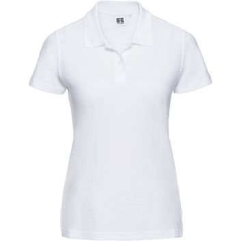 Russell Ultimate Cotton Polo Ladies - White
