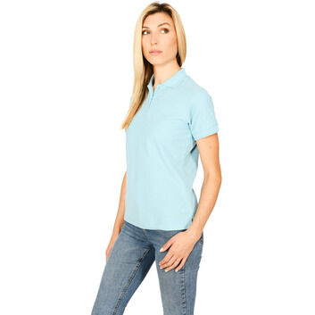 Absolute Apparel Elegant Ladies Fitted Polo - Light Blue