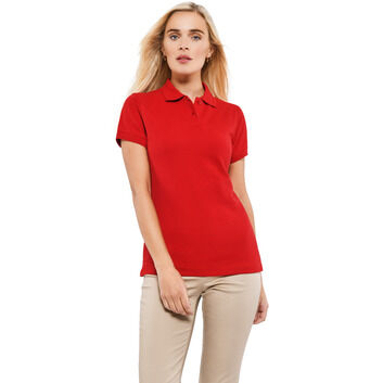 Absolute Apparel Elegant Ladies Fitted Polo - Red