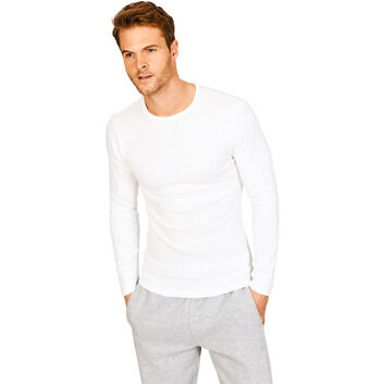 Absolute Apparel Thermal Long Sleeve T-Shirt - White