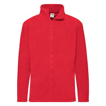 Fruit Of The Loom Full Zip Fleece - Red