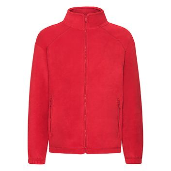 Fruit Of The Loom Kids Full Zip Fleece - Red
