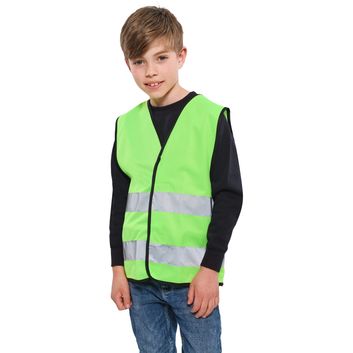 Korntex High Vis Safety Vest Youths - Lime Green