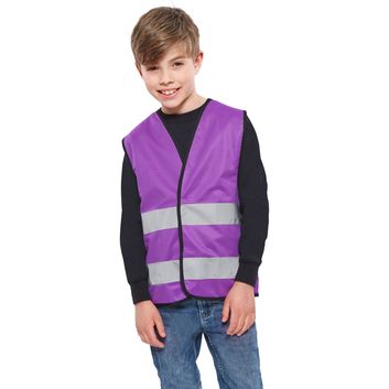 Korntex High Vis Safety Vest Youths - Violet