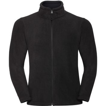 Russell Full Zip Mens Fleece 320gm - Black