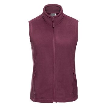 Russell Outdoor Fleece Gilet Ladies - Burgundy