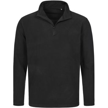 Stedman Active Outdoor Half Zip Fleece Mens - Black Opal