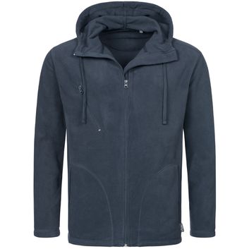 Stedman Active Outdoor Hooded Fleece Jacket Mens - Blue Midnight