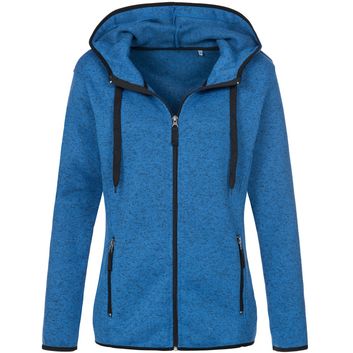 Stedman Active Outdoor Knitted Ladies Fleece - Blue Melange