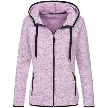 Stedman Active Outdoor Knitted Ladies Fleece - Purple Melange