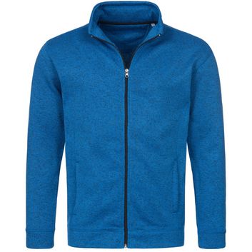 Stedman Active Outdoor Knitted Mens Fleece - Blue Melange