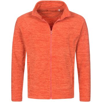 Stedman Active Outdoor Melange Fleece Jacket Mens - Pumpkin Melange
