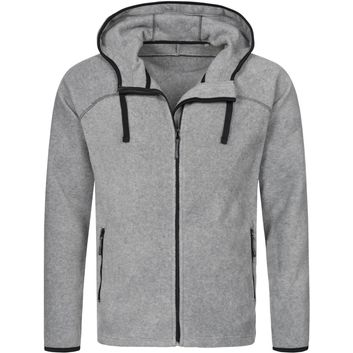 Stedman Active Outdoor Power Fleece Jacket Mens - Heather Grey