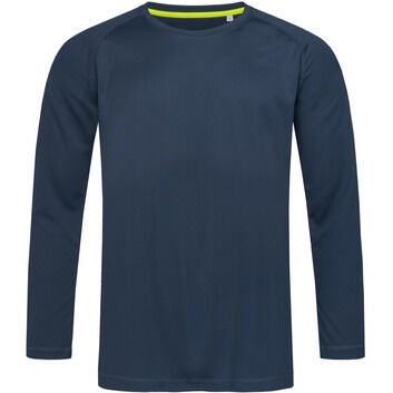 Stedman Active Sports 140 Long Sleeve T-Shirt Mens - Marina BLue