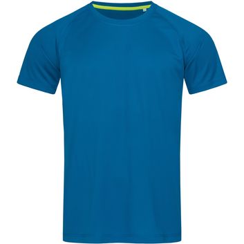 Stedman Active Sports Raglan Mesh Mens T-Shirt - King Blue