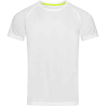 Stedman Active Sports Raglan Mesh Mens T-Shirt - White