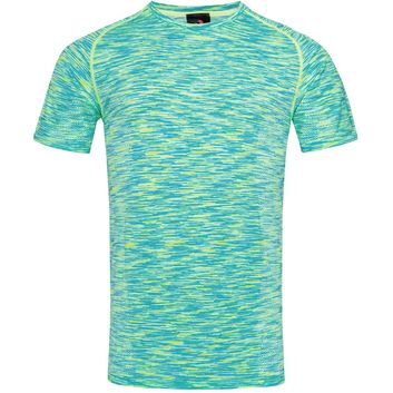 Stedman Active Sports Seamless Mens Raglan T-Shirt - Kiwi Melange