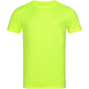 Stedman Active Sports Set In Mesh Mens T-Shirt - Cyber Yellow
