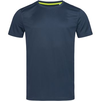 Stedman Active Sports Set In Mesh Mens T-Shirt - Marina BLue