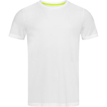 Stedman Active Sports Set In Mesh Mens T-Shirt - White