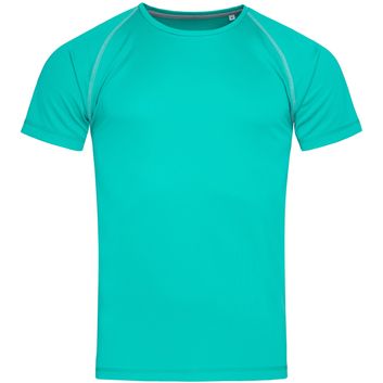 Stedman Active Sports Team Raglan T-Shirt Mens - Bahama Green