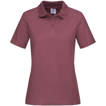 Stedman Classic Cotton Polo Ladies 170gm - Burgundy Red