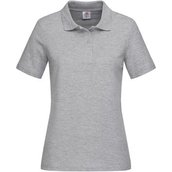 Stedman Classic Cotton Polo Ladies 170gm - Heather Grey