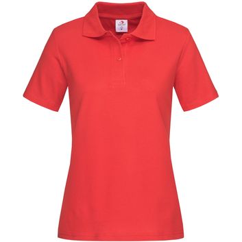 Stedman Classic Cotton Polo Ladies 170gm - Scarlet Red