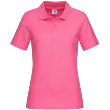 Stedman Classic Cotton Polo Ladies 170gm - Sweet Pink
