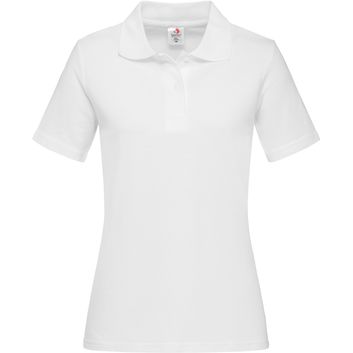 Stedman Classic Cotton Polo Ladies 170gm - White