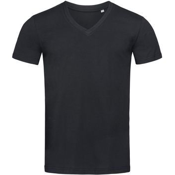 Stedman Green Urban James Organic V Neck T-Shirt Mens - Black Opal