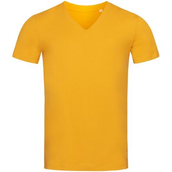 Stedman Green Urban James Organic V Neck T-Shirt Mens - Indian Yellow