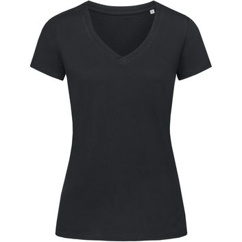 Stedman Green Urban Janet Organic V Neck T-Shirt Ladies - Black Opal