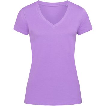 Stedman Green Urban Janet Organic V Neck T-Shirt Ladies - Lavender Purple