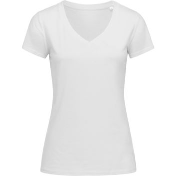 Stedman Green Urban Janet Organic V Neck T-Shirt Ladies - White