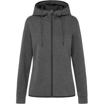 Stedman Recycled Hooded Scuba Jacket Ladies - Anthra Heather