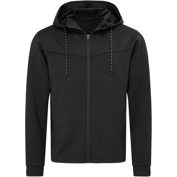 Stedman Recycled Hooded Scuba Jacket Mens - Black Opal
