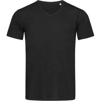 Stedman Stars Ben V Neck T-Shirt - Black Opal