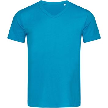 Stedman Stars Ben V Neck T-Shirt - Hawaii Blue