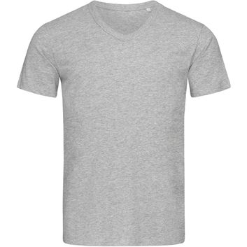 Stedman Stars Ben V Neck T-Shirt - Heather Grey