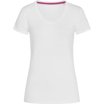 Stedman Stars Claire V Neck Ladies T-Shirt - White