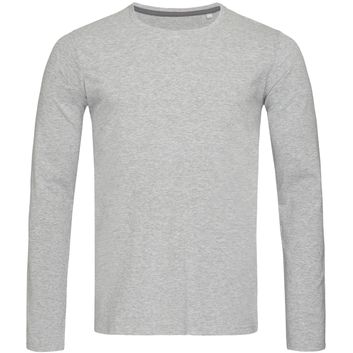 Stedman Stars Clive Long Sleeve T-Shirt - Heather Grey