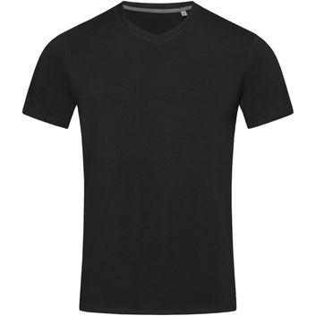 Stedman Stars Clive V Neck T-Shirt - Black Opal