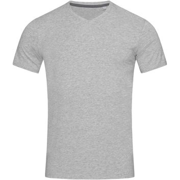 Stedman Stars Clive V Neck T-Shirt - Heather Grey