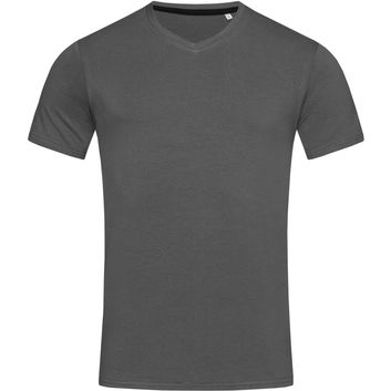 Stedman Stars Clive V Neck T-Shirt - Slate Grey