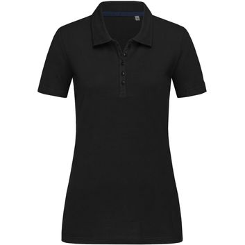 Stedman Stars Hanna Cotton Ladies Polo - Black Opal